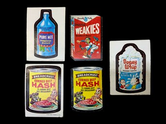 5 Wacky Packages Trading Cards