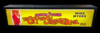 Austin Powers The Spy Who Shagged Me Light Up Movie Advertising Sign