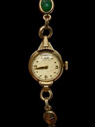 Art Deco Hamilton 10K Ladys Antique Watch 17 Jewels