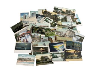 Approx 30 Vintage Postcards Of New York City And New York State Brooklyn Flatiron Bridge Harbor Park Row Etc