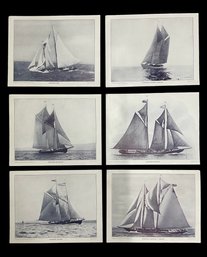 Vintage Prints Of Schooners By The Atlantic Fisherman Goffstown NH The Elizabeth Howard Elsie Delawanna Etc