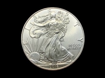 2016 Walking Liberty Dollar 1 Oz Of 90 Percent Silver