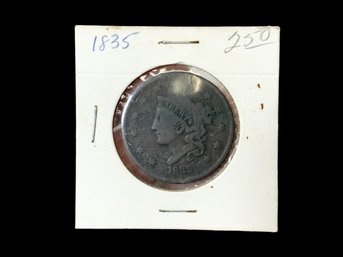 1835 Penny Coronet Head Of 1836 Penny