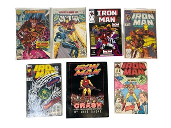 1980s And 1990s Marvel Comics Darkhawk And Iron Man Technovore Crash First Computer Generated Graphic Novel