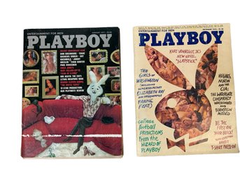 Two Vintage Playboy Magazine September 1976 And January 1977 Kurt Vonnegut Etc