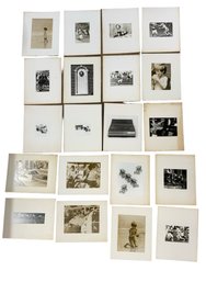 Second Lot Of 20 Vintage Photography Mounted On Matte Boards Children Firemen Etc