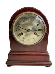 Antique Hand Wound Mechanical Mantel Clock Maker Unknown