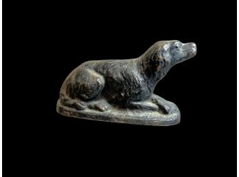 Heavy Cast Metal Antique Dog Figure