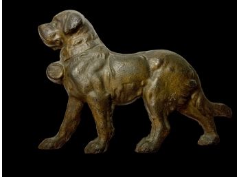 Heavy Cast Iron Antique Dog Plaque Circa 1912