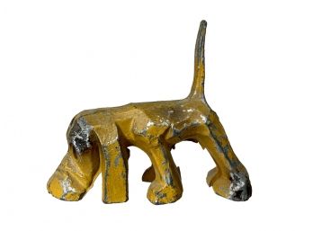 Antique Cast Metal Hound Dog