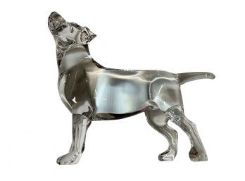 Baccarat Labrador Figurine Glass