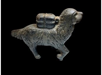 Antique Heavy Cast Iron Doggy Bank