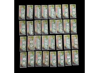 Antique Lady Washington Pearls Buttons On Original Advertising Cards 32 Cards In Total