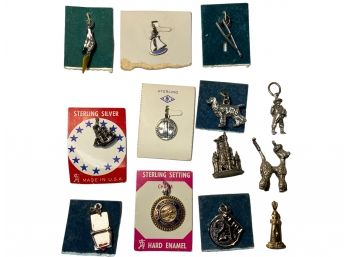 Batch Of New Old Stock Vintage Charms Sterling And Non