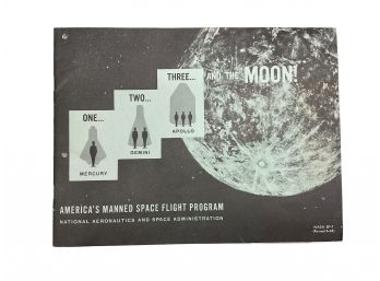 One Two Three And The Moon Nasa Publication EP 7 1963 Moon Landing Manned Space Flight Ephemera Apollo Mercury