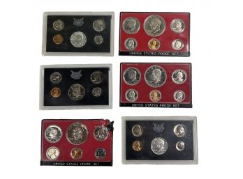 1968 S 1969S 1972 S 1973 S 1976 S US Proof Set Coins Eisenhower Kennedy Etc 1 5 10 25 50 Cents 1 Dollar