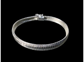 Sterling Flexible Italian Bangle/Chain Bracelet