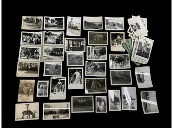 Lot Of 1940s Black And White Photos Soldiers Animals Fire Engine Parade Gloucester Foxboro Grange MA NH