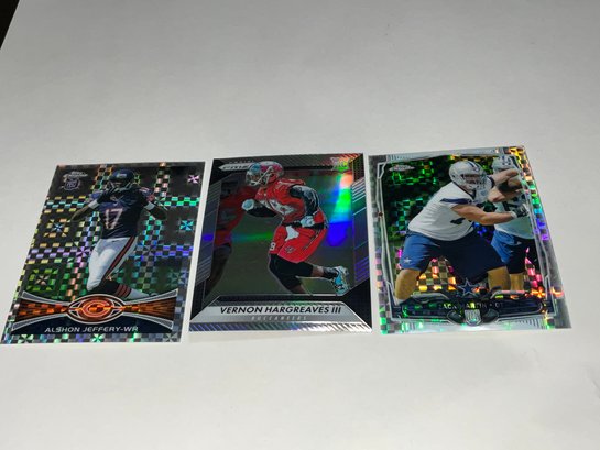 Topps Chrome And Prizm Parallel Rookie Cards Of Martin, Jeffery And Hargreaves
