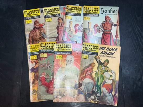 Vintage Classics Illustrated Comic Books Including #2 (x2), 6, 10 And Other Early Issues