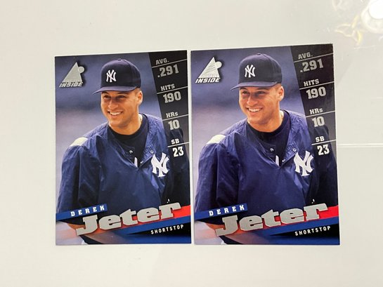 2 Derek Jeter 1998 Pinnacle Inside Cards