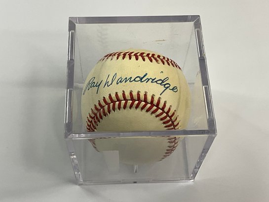 Ray Dandridge Autographed Baseball Baseball HOF Negro League Player