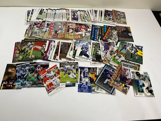 Mixed Group Of Football Cards With Stars And Inserts