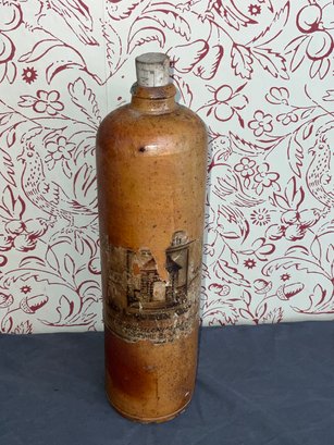 Antique Stoneware Liquor Bottle Distillers Of Holland