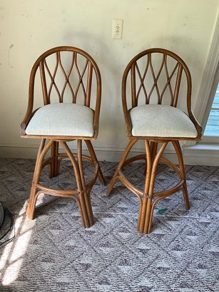 Pair Of Raton Counter Stools