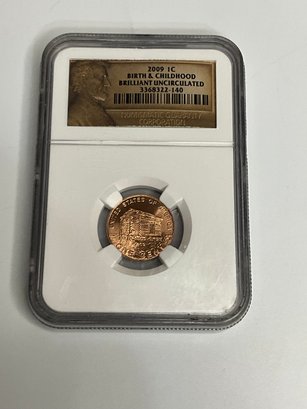 2009 Lincoln Cent Birth & Childhood NGC Brilliant Uncirculated