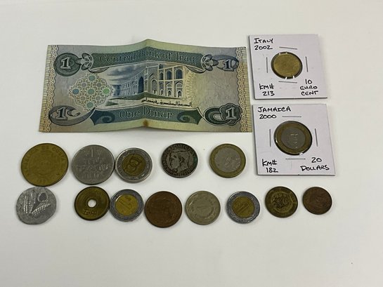 Foreign Coins And Paper Money Dinar