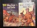 Vintage Blazing The Trails West & Men, Guns, And Cattle Classics Illustrated Special Issue Comic Books