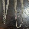 Lot Of Silver Tone Multi-statement Long Necklaces