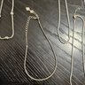 Lot Of 7 Silver Tone Necklaces
