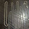 Lot Of 7 Silver Tone Chains