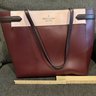 Kate Spade Staci Laptop Tote Triple Compartment Leather Rose Smoke Multi / Gold