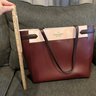 Kate Spade Staci Laptop Tote Triple Compartment Leather Rose Smoke Multi / Gold