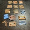 Lot Of Vintage Enamel On Cooper Pins / Brooches