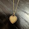 FA Gold Tone Heart Necklace