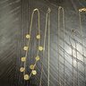 Lot Of 8 Gold Tone Necklaces
