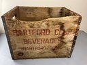 Vintage Hartford Club Beverages Wooden Crate