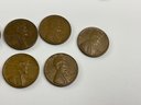 3 Steel Cents, Buffalo Nickel And 7 Wheat Pennies