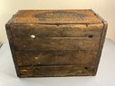 Vintage Martys Beverage Co Wooden Crate Ludlow Mass