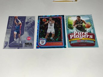 2022-23 NBA Hoops Insert Card Lot With Antetokounmpo, Cunningham And Robinson-Earl