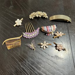 Assorted Lot Of Decorative Hair Accessories