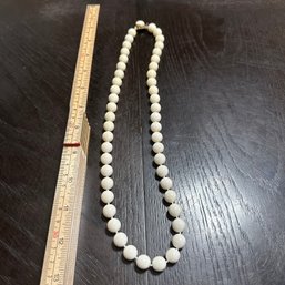 Vintage Beaded Necklace Clasped Marked Hong Kong
