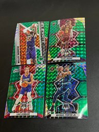 2021-22 Mosaic Basketball Green Prizm Parallel Cards