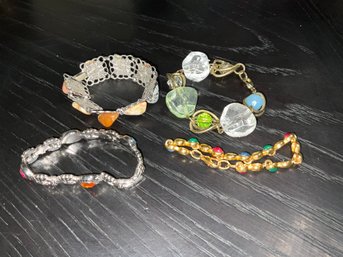 Lot Of Assorted Stone Style Bracelets