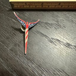 Steven Lavaggi Silver American Pin Pendant