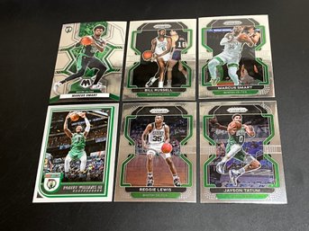 Boston Celtics Card Lot With Tatum, Lewis, Russell, Williams And Smart